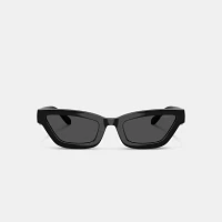 Quilted Narrow Cat Eye Sunglasses