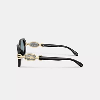 Horse And Carriage Rectangle Sunglasses