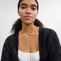 Mini Heart And Dice Charm Necklace