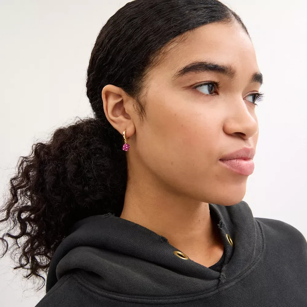 Mini Bottle Cap And Dice Mismatch Earrings