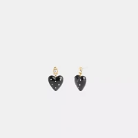 Resin Heart Drop Earrings