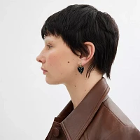Resin Heart Drop Earrings
