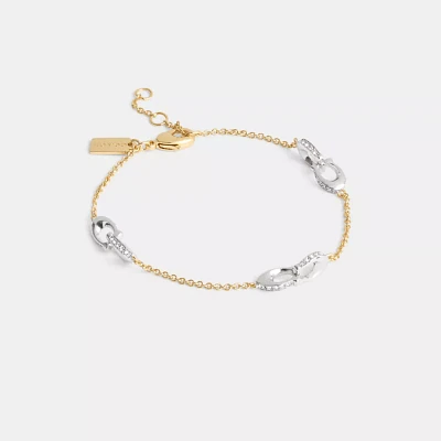 Pavé Signature Chain Bracelet