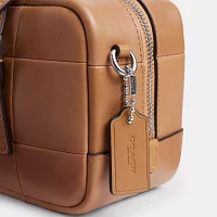 Alter/Ego Satchel Bag Checkerboard Upcrafted Leather