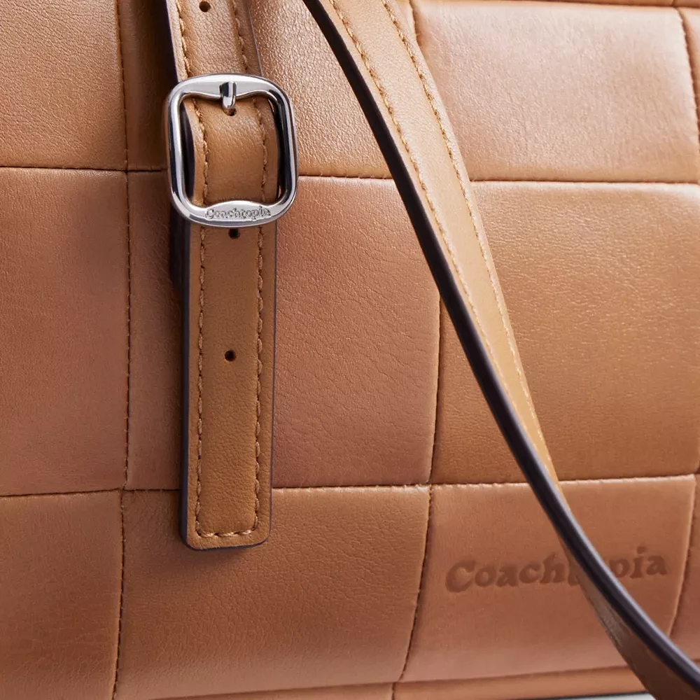 Alter/Ego Satchel Bag Checkerboard Upcrafted Leather