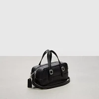 Alter/Ego Mini Satchel Bag Checkerboard Upcrafted Leather With Crossbody Strap
