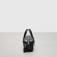 Alter/Ego Mini Satchel Bag Checkerboard Upcrafted Leather With Crossbody Strap