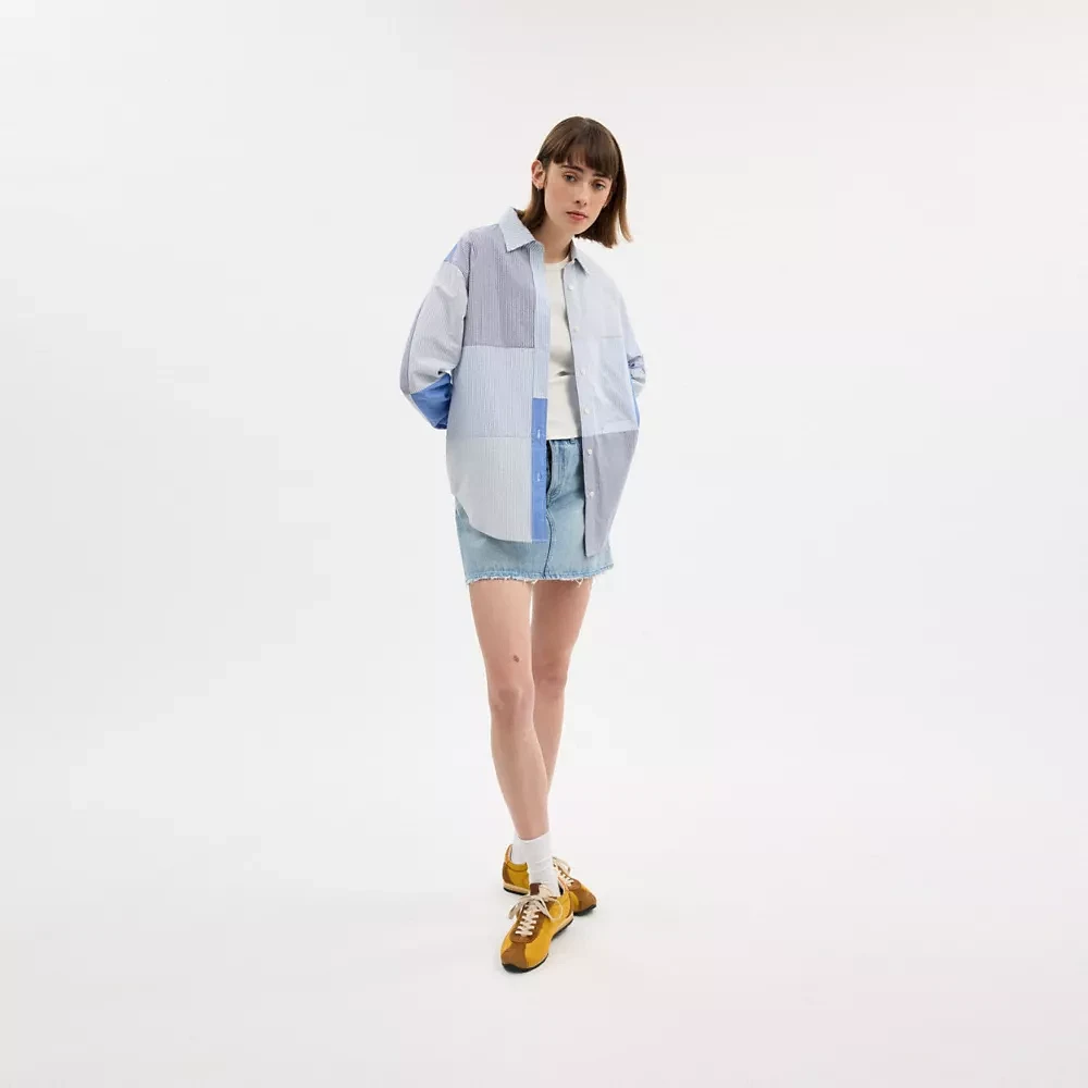 Patchwork Striped Shirt