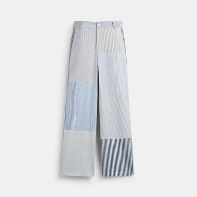 Patchwork Striped Pants