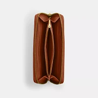 Essential Slim Accordion Zip Wallet In Signature Jacquard
