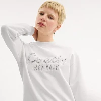 Cursive Coach Embroidered Sweatshirt