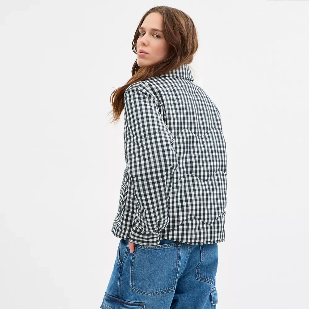 Coachtopia Loop Gingham Quilted Jacket