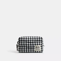 Coachtopia Loop Pouch Recycled Polyester With Gingham Pattern