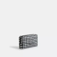 Coachtopia Loop Pouch Recycled Polyester With Gingham Pattern