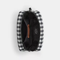 Coachtopia Loop Pouch Recycled Polyester With Gingham Pattern