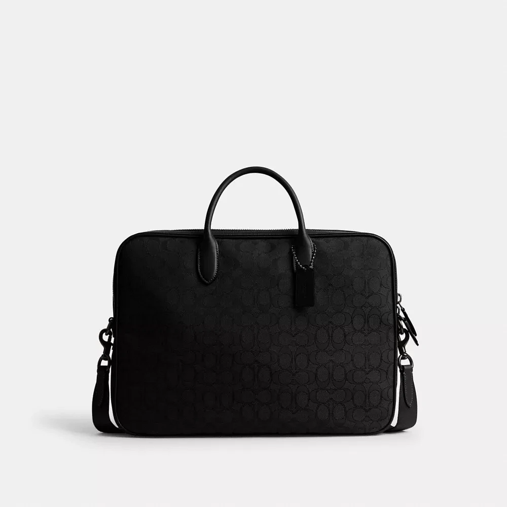 Theo Work Bag Signature Jacquard