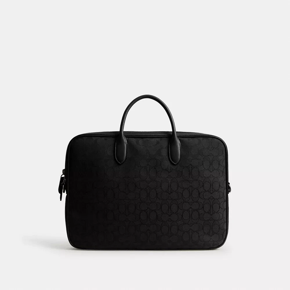 Theo Work Bag Signature Jacquard