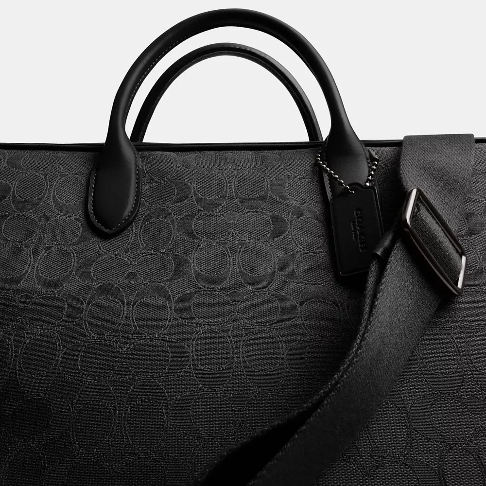 Theo Work Bag Signature Jacquard
