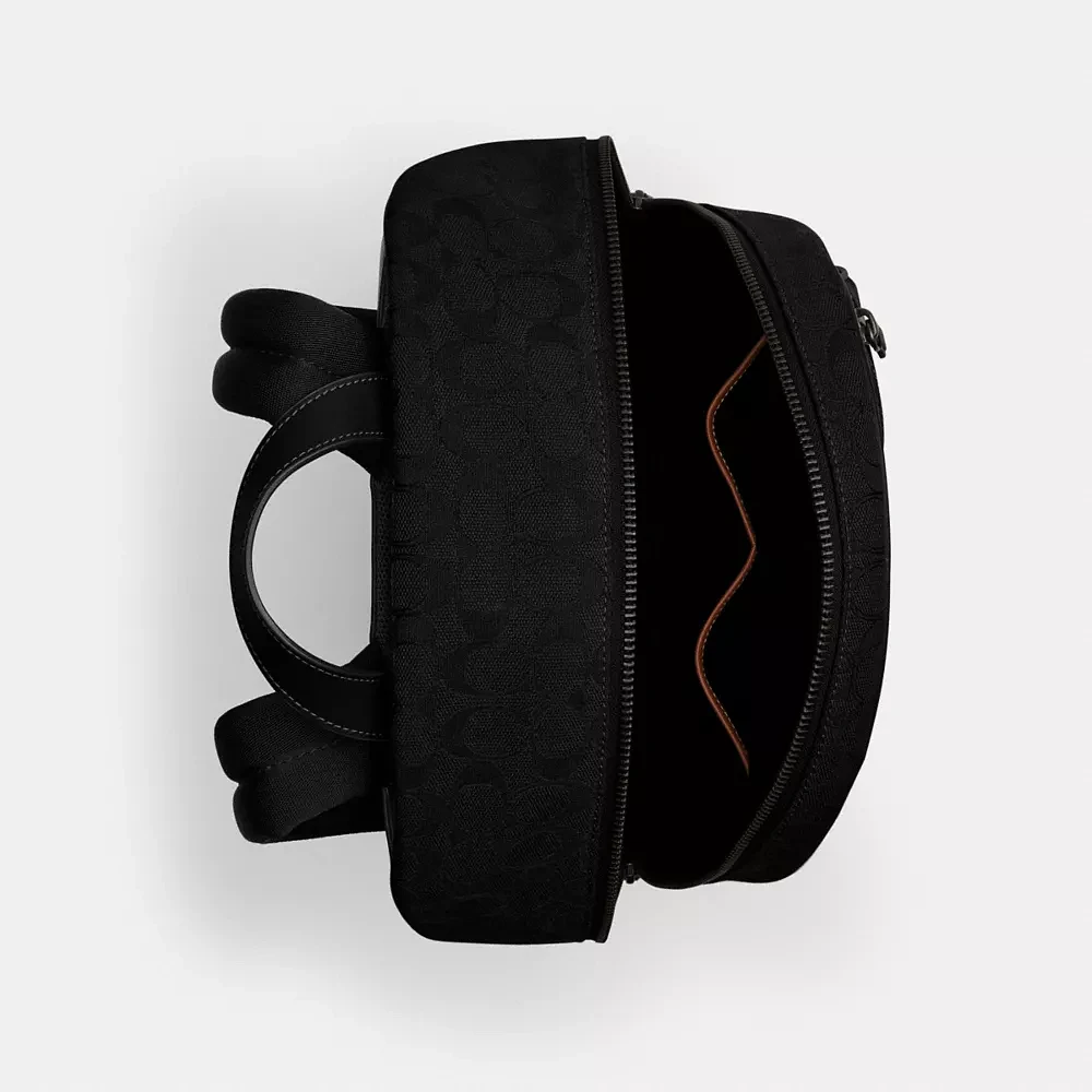 Theo Backpack Signature Jacquard