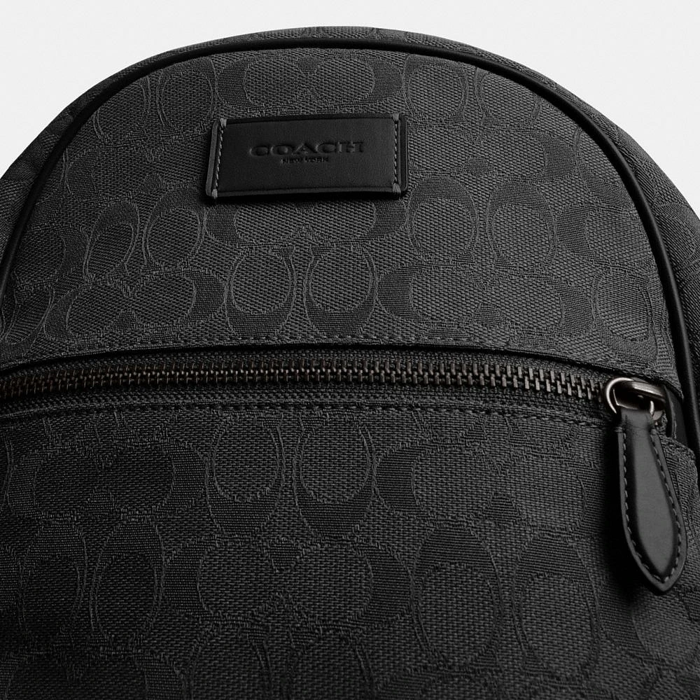 Theo Backpack Signature Jacquard