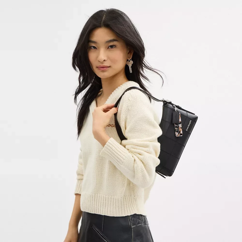 Alter/Ego Shoulder Bag Checkerboard Upcrafted Leather