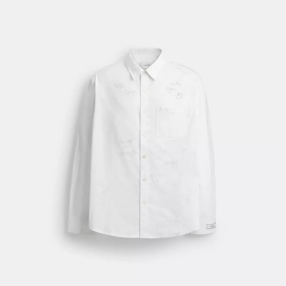 Embroidered Button Up Shirt