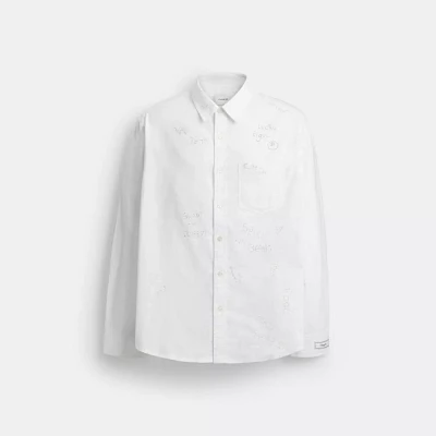 Embroidered Button Up Shirt