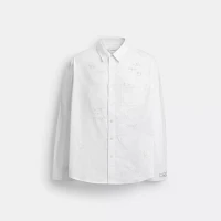 Embroidered Button Up Shirt