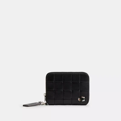 Zip Around Wallet Checkerboard Upcrafted Leather