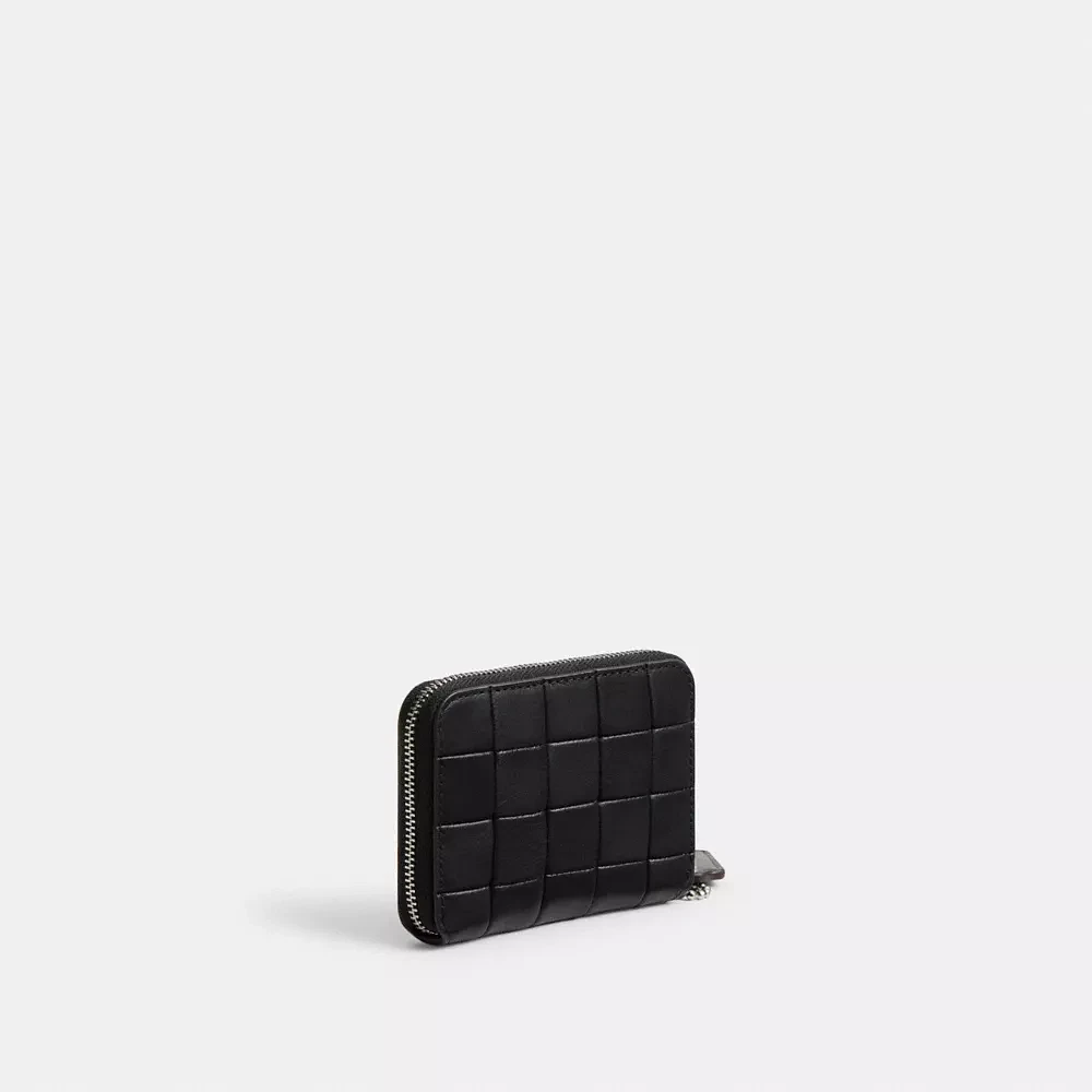 Zip Around Wallet Checkerboard Upcrafted Leather