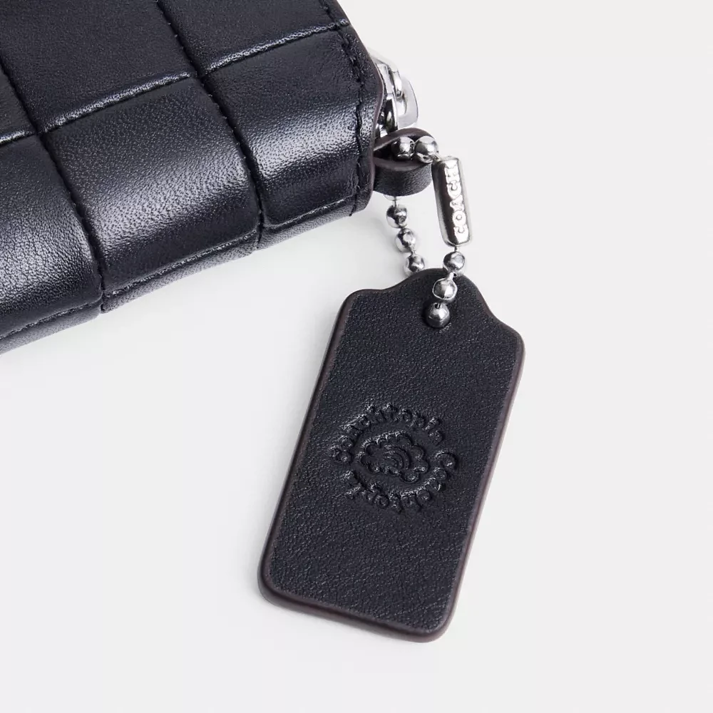 Zip Around Wallet Checkerboard Upcrafted Leather