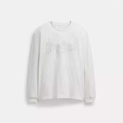 New York Long Sleeve T Shirt Organic Cotton