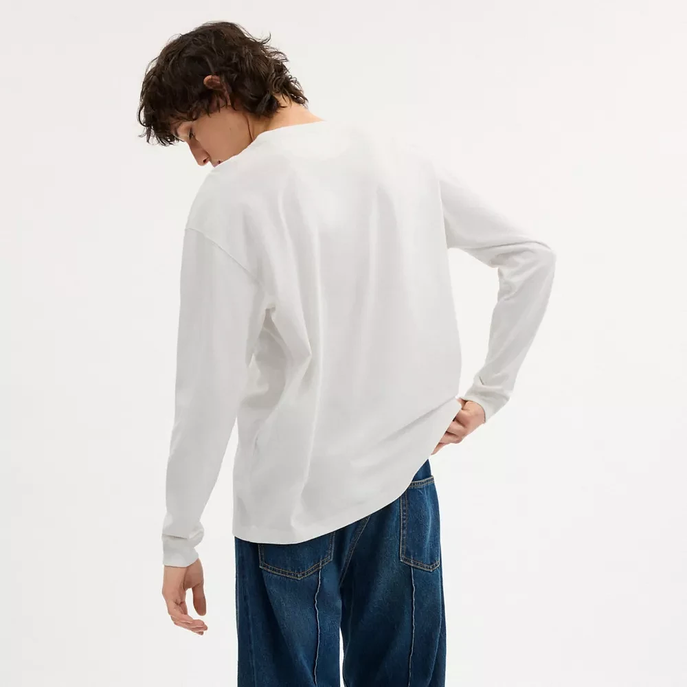 New York Long Sleeve T Shirt Organic Cotton
