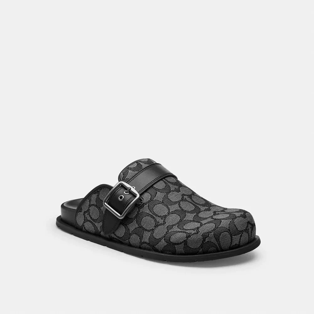 Buckle Clog Signature Jacquard