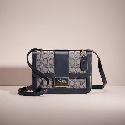 Restored Alie Shoulder Bag In Signature Jacquard With Snakeskin Detail