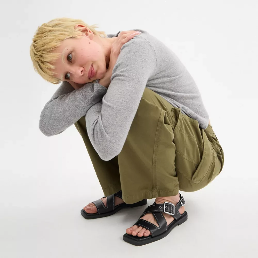 Archival Buckle Flat Sandal