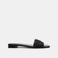 Flat Sandal With Tea Rose