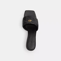 Holly Block Heel Sandal With Quilting