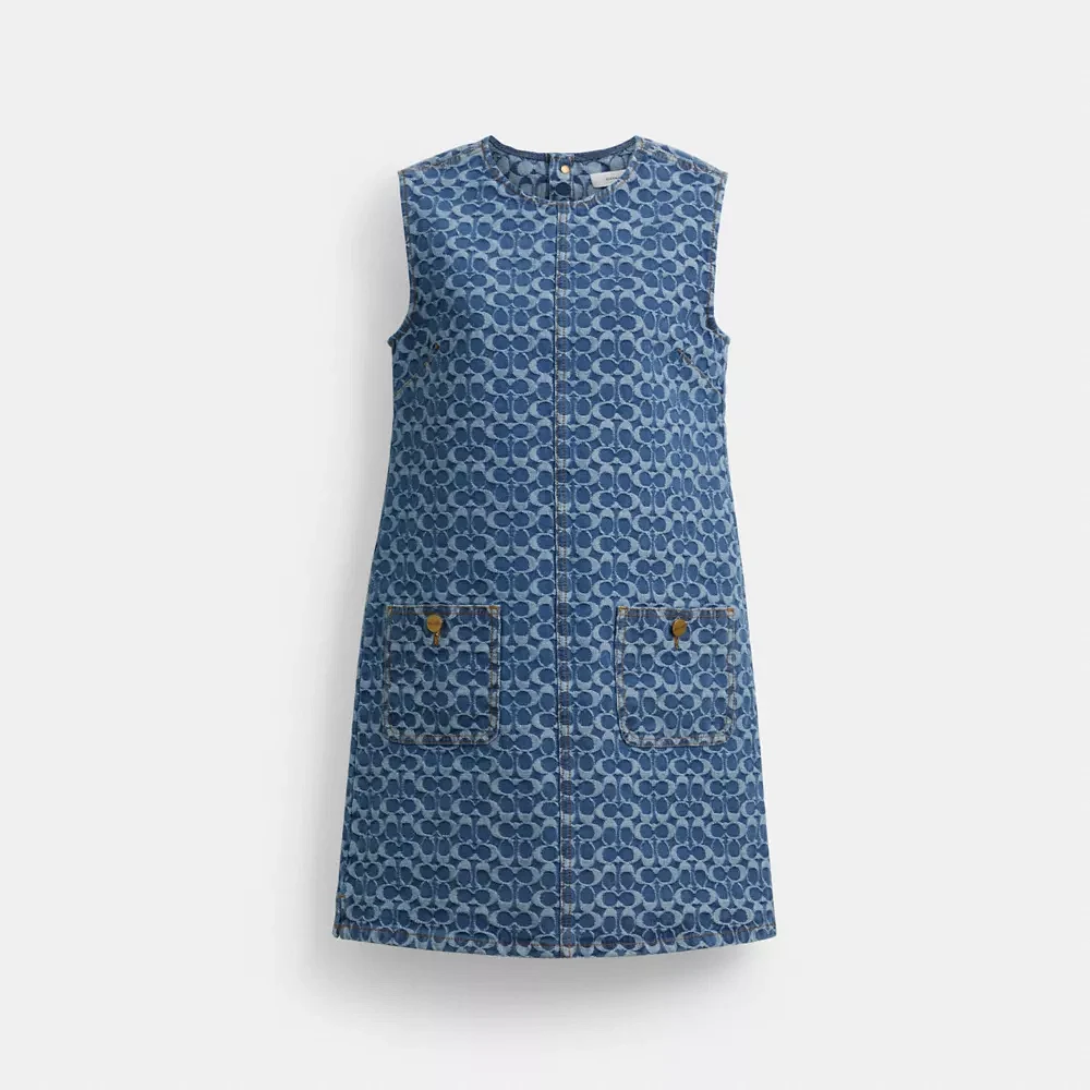 Signature Denim Mini Dress Organic Cotton