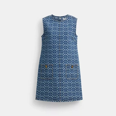 Signature Denim Mini Dress Organic Cotton