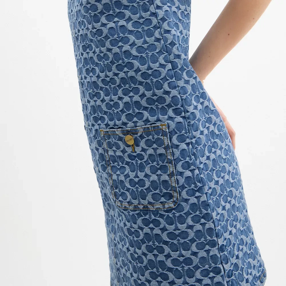 Signature Denim Mini Dress Organic Cotton