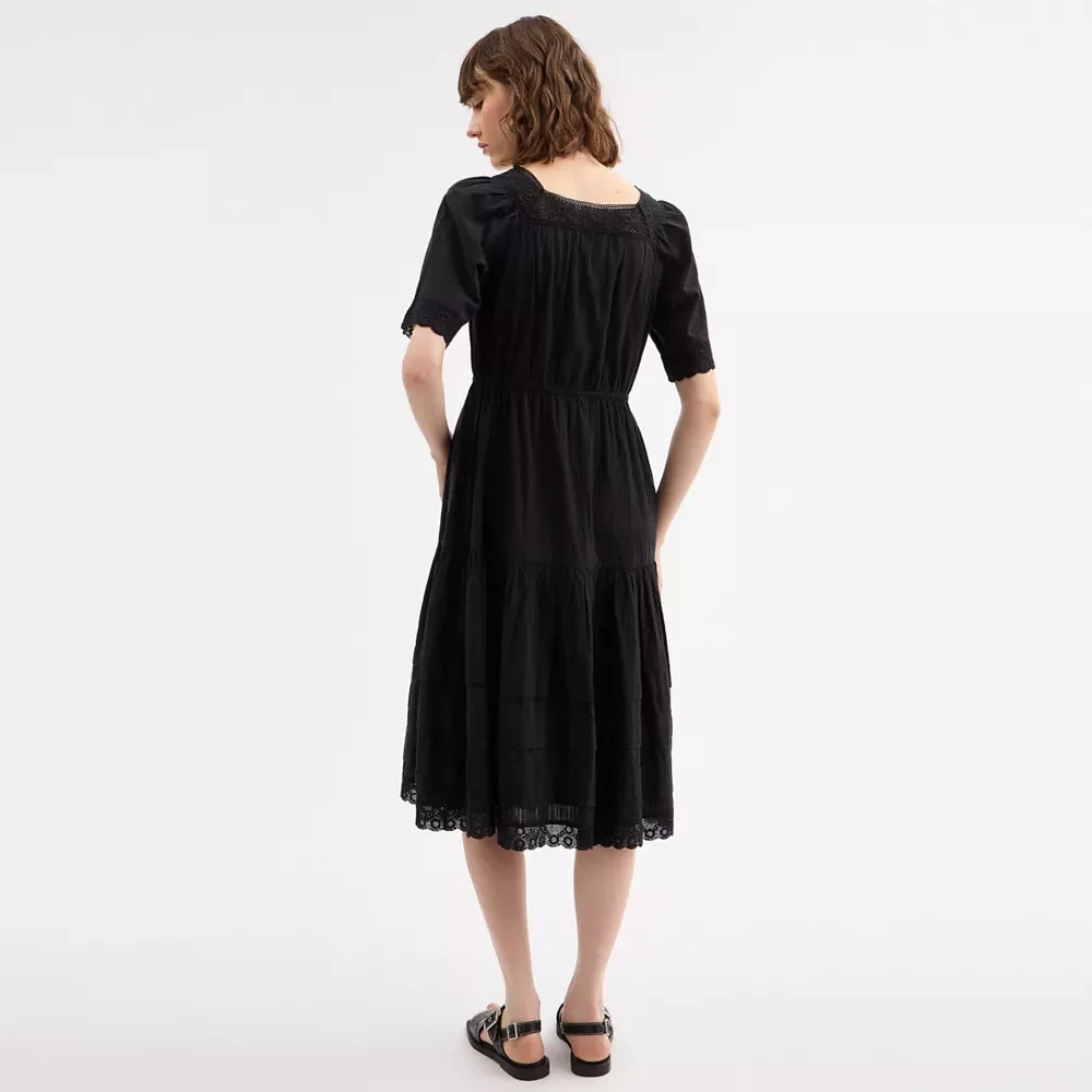 Crochet Trim Dress