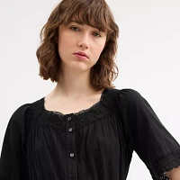 Crochet Trim Dress