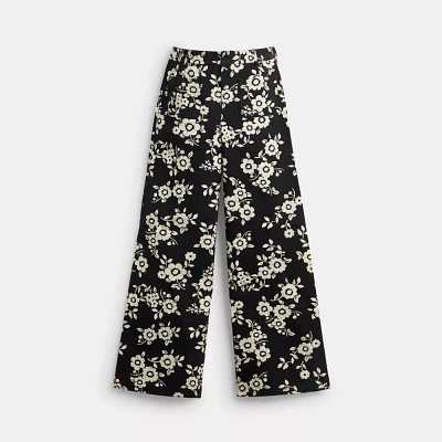 Floral Printed Pants Regenerative Cotton