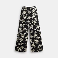 Floral Printed Pants Regenerative Cotton