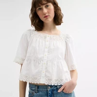 Crochet Trim Top