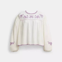 Floral Embroidered Blouse