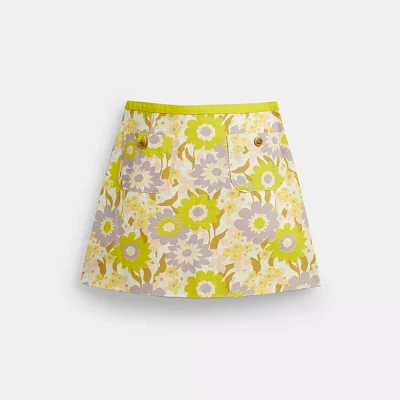 Cotton Canvas Mini Skirt Regenerative