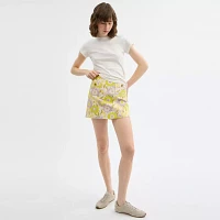 Cotton Canvas Mini Skirt Regenerative