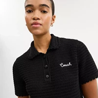 Knit Cropped Polo